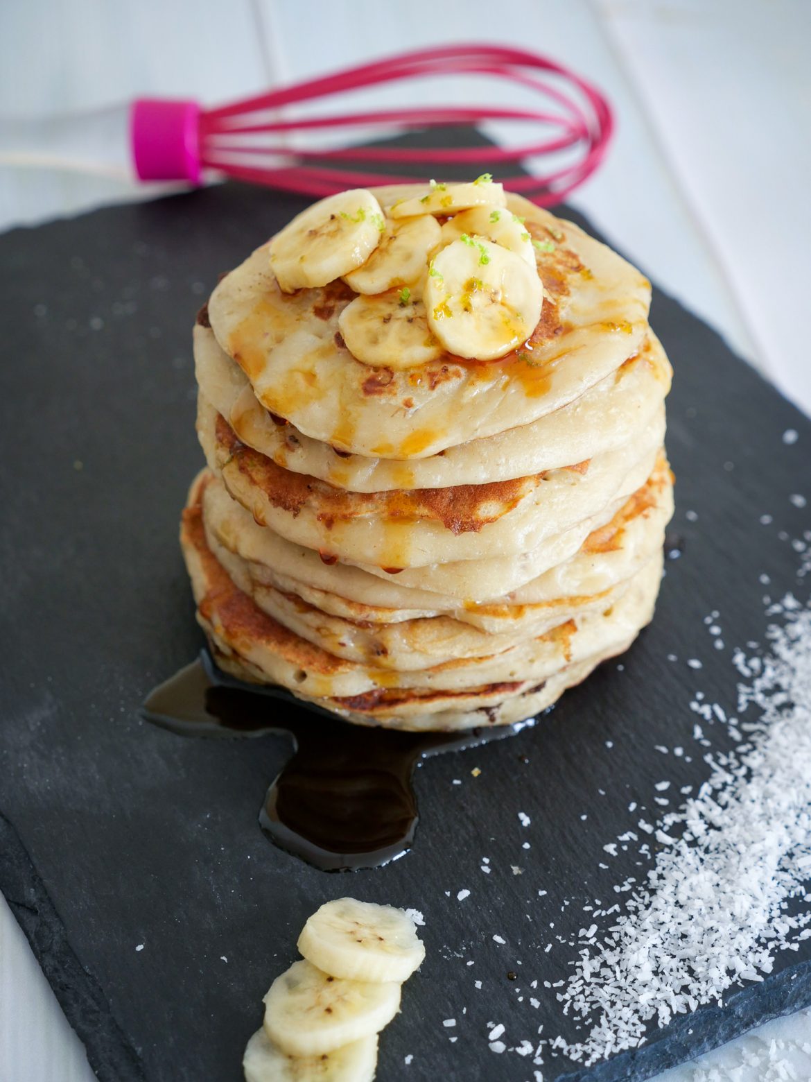 Tour de pancakes à la banane