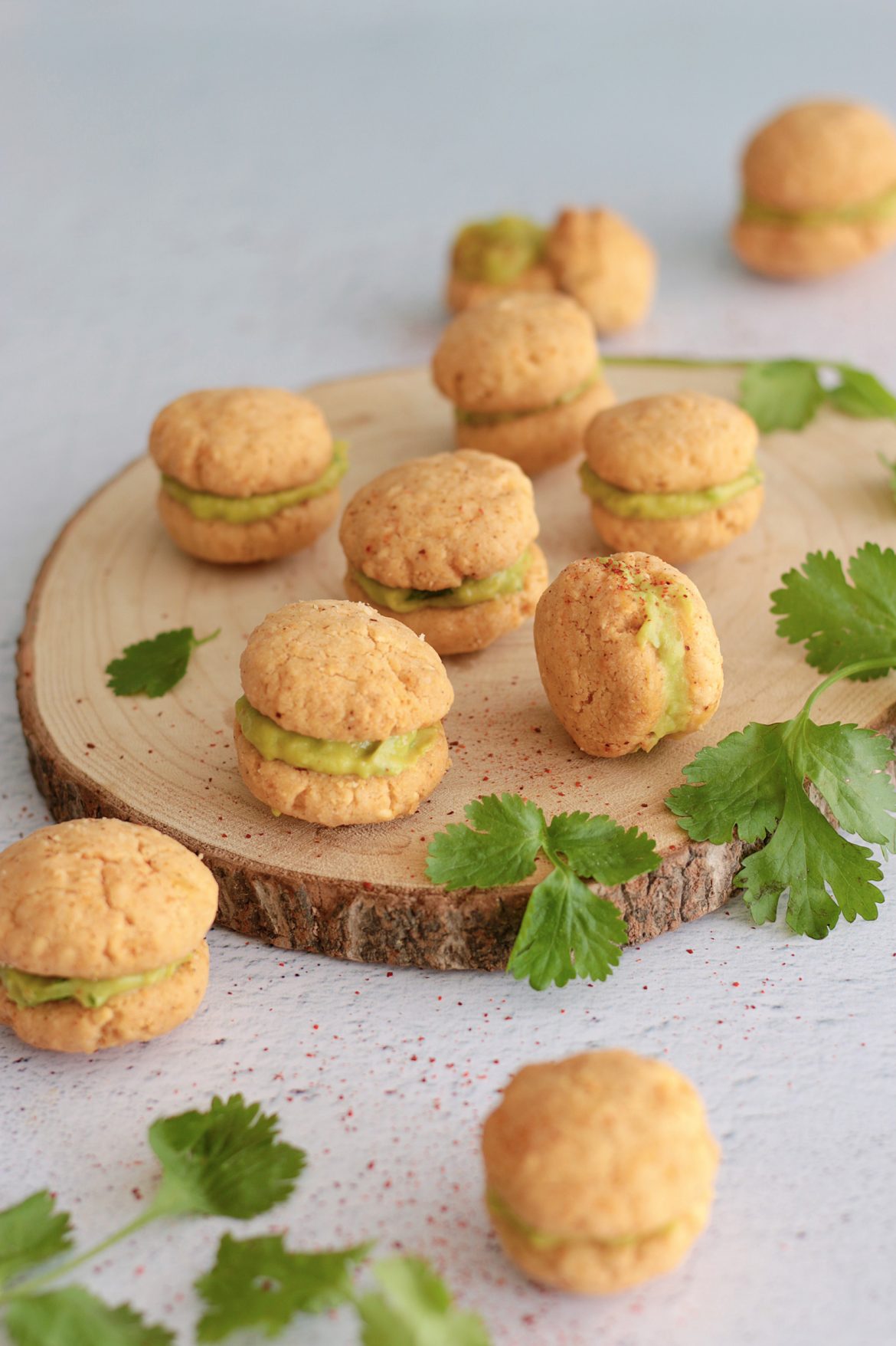 sandwich de cookies au piment à l'avocat