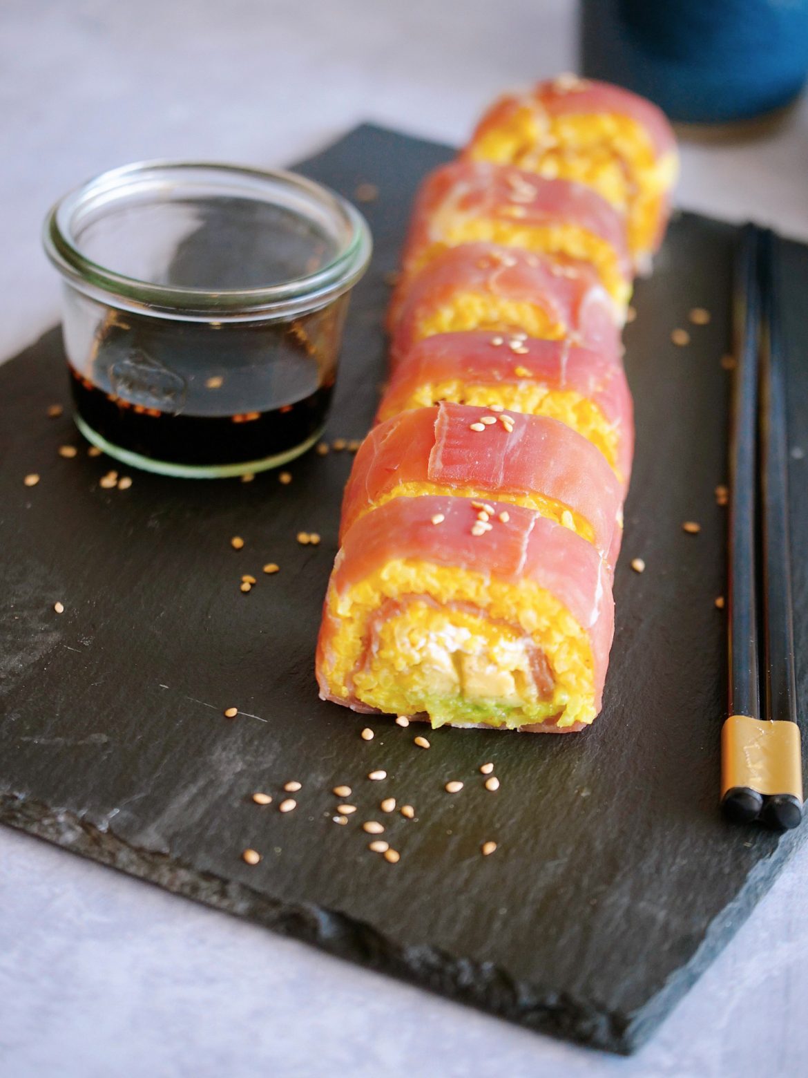 Makis avocat et cheesecream épicée