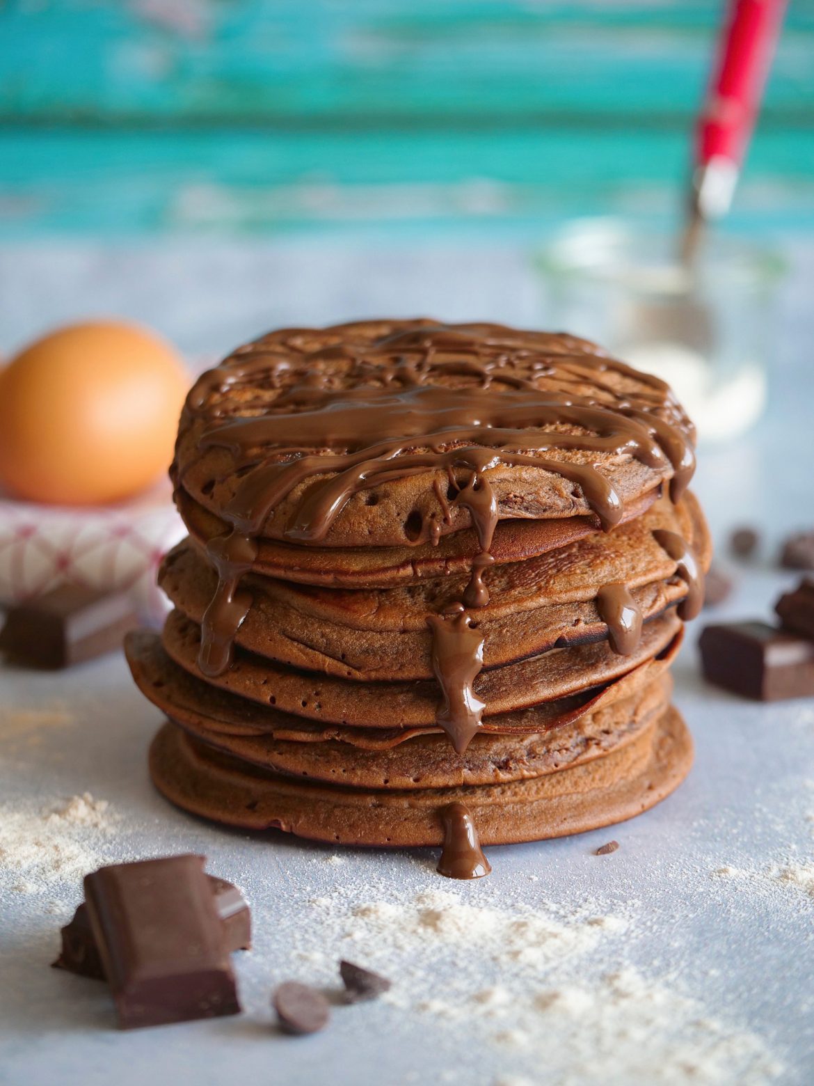 pancakes au chocolat