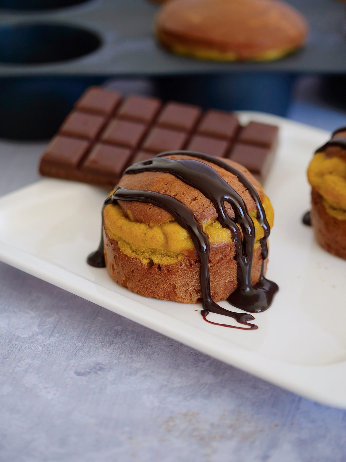 Muffin au chocolat et à l'avocat