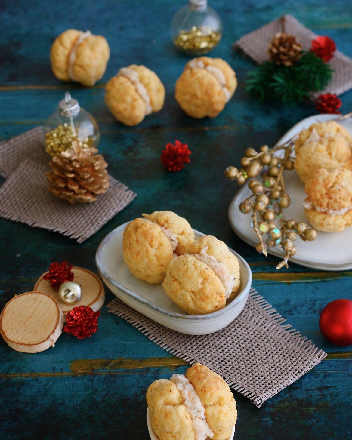 Macaron cookies au crabe