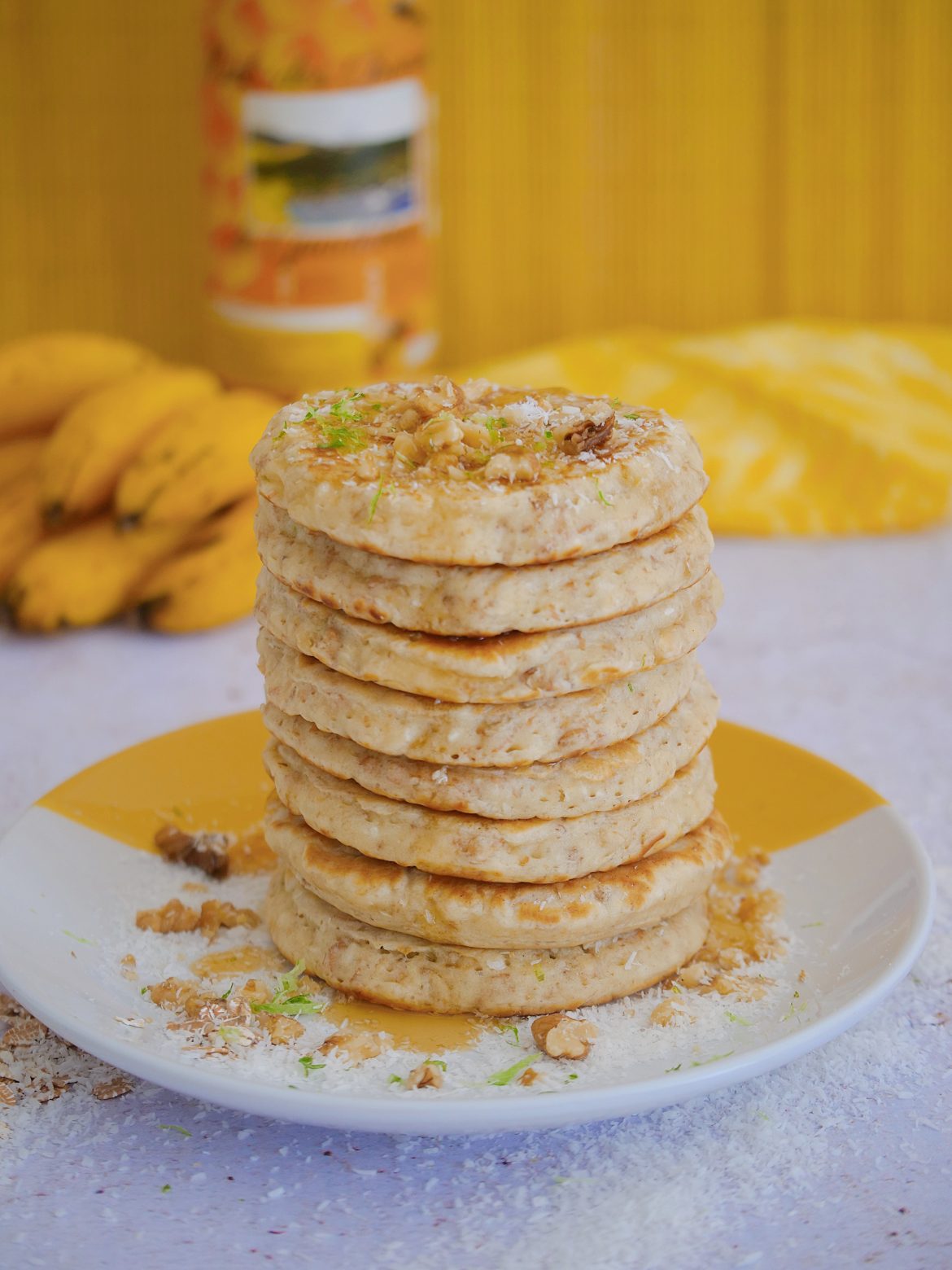 Pancakes céréales coco banane