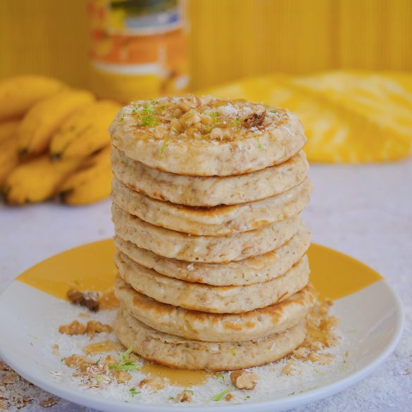 Pancakes céréales coco banane