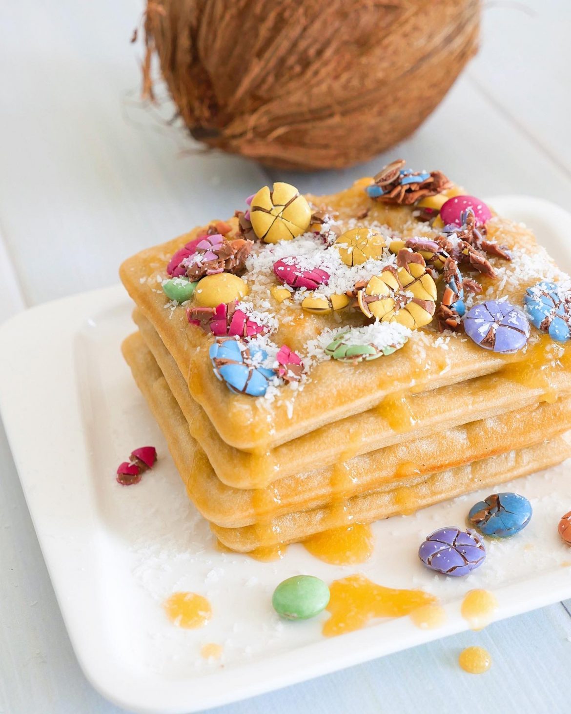 gaufres au lait de coco