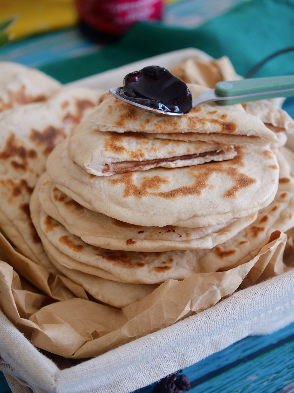 Naan à la cannelle et gelée de gwozey péyi